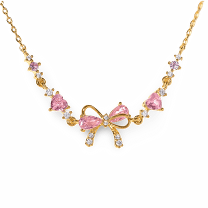 AmoriaJewel Heart Charm Bow Bracelet