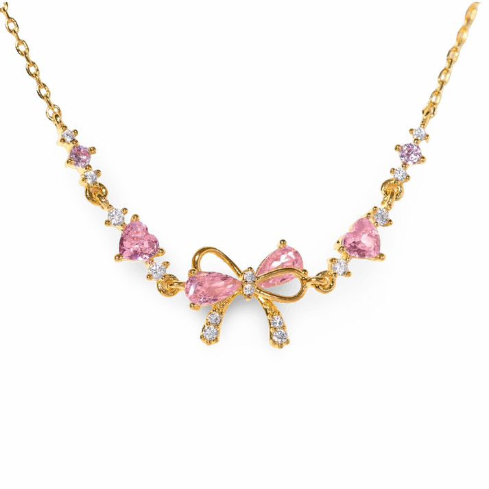 AmoriaJewel Heart Charm Bow Bracelet