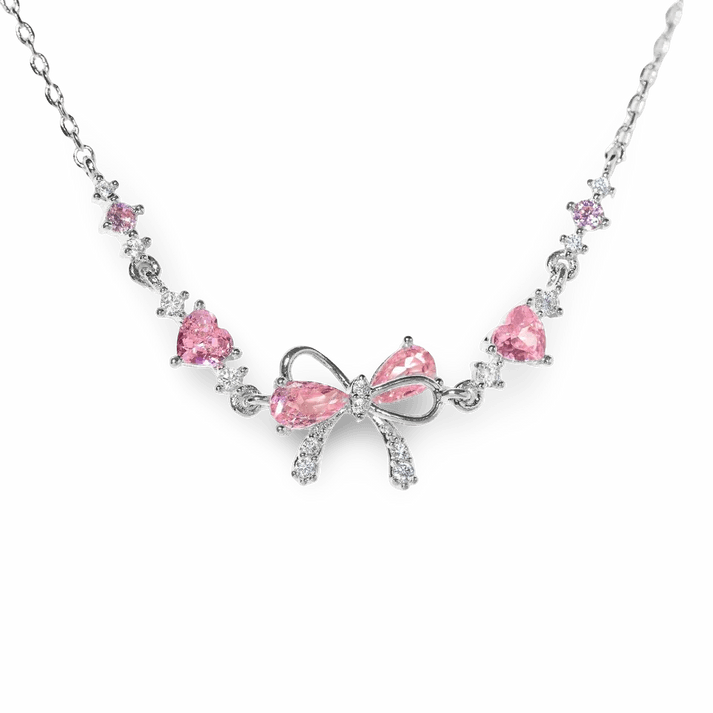 AmoriaJewel Heart Charm Bow Bracelet